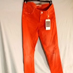 Zara Super Skinny Cool Damages Washed Out Pale Melon Jeans Nwt